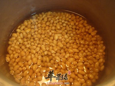 水煮黄豆