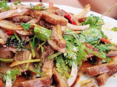 香菜拌牛肚