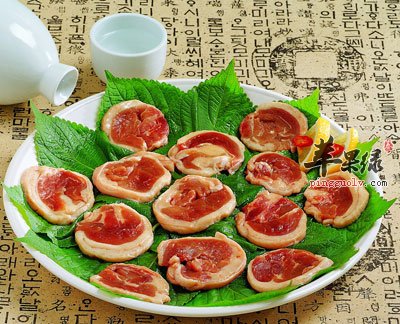 烤鸭肉片