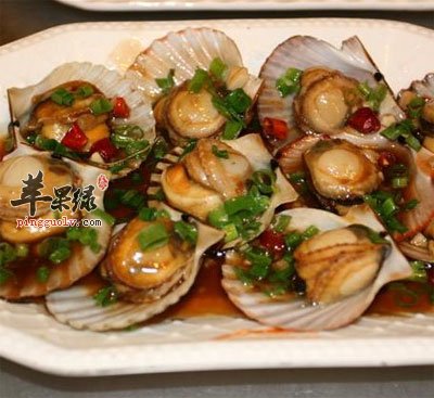葱油拌扇贝