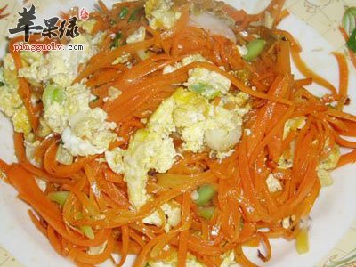 胡萝卜炒鸡蛋
