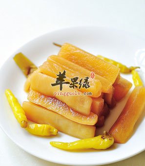 腌制的萝卜条