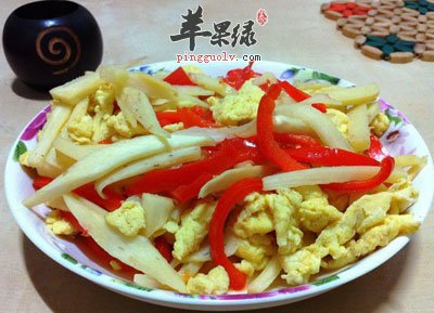 茭白炒鸡蛋