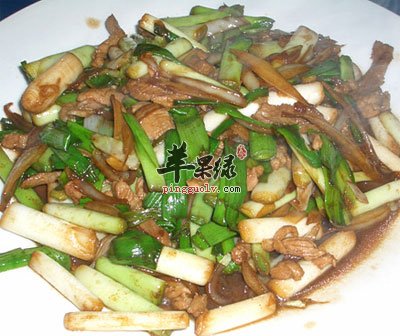 蒜苗炒肉