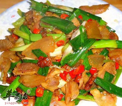 蒜苗炒腊肉
