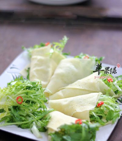 煎饼苦菊卷