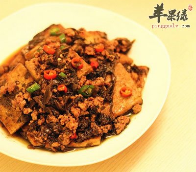 橄榄菜烧豆腐