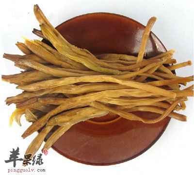 一盘干的黄花菜