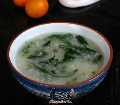 马兰头菜粥