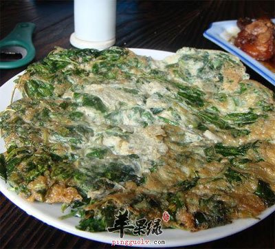 马兰头鸡蛋饼