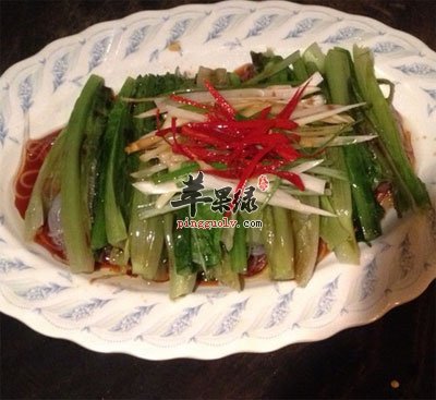 白灼油麦菜