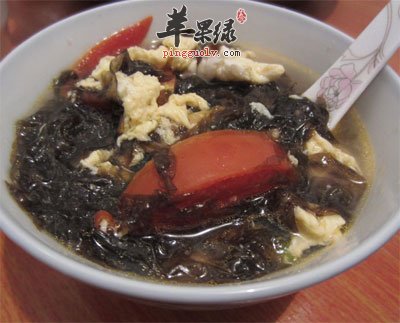 柿子紫菜汤