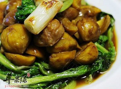 葱烧栗子
