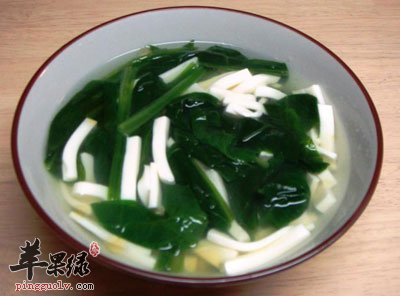 菠菜豆腐