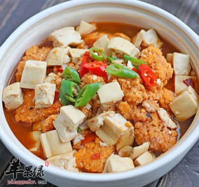 鱼籽豆腐煲