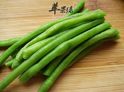 切好的豇豆