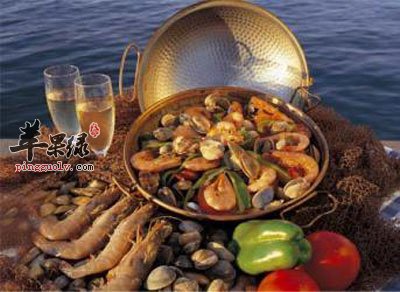葡萄酒与海鲜