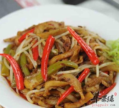 莴笋炒牛肚