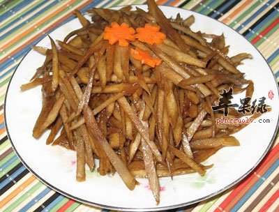 素炒牛蒡根丝