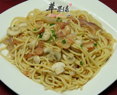 蘑菇培根意粉
