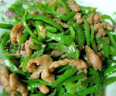 青椒炒肉丝