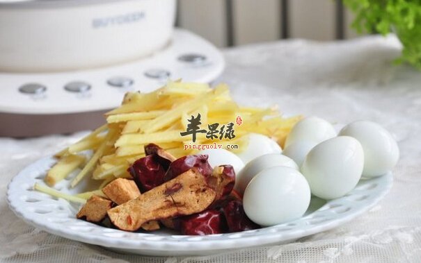 红枣姜丝炖蛋