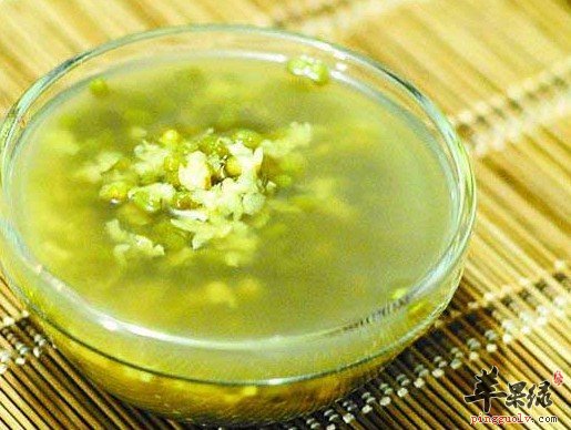 薄荷绿豆汤