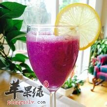 紫甘蓝猕猴桃柠檬汁