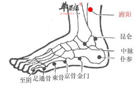 昆仑穴位位置图