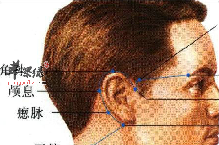 颅息穴穴位位置图_颅息穴的功效与作用_按摩手法