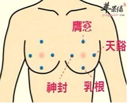 乳根穴穴位位置图_乳根穴的功效与作用_按摩手法