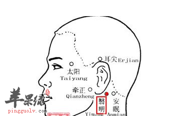 翳明穴位位置图