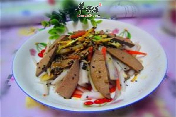 缓解菜黄瓜拌猪肝--凉拌a黄瓜抗衰老金针菇怎么洗没水图片