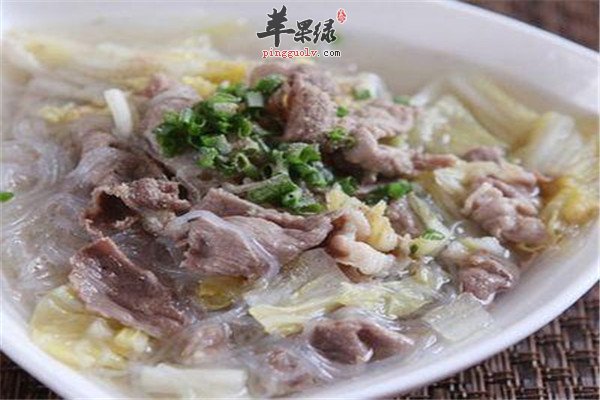 萝卜粉条羊肉汤—补钙软化血管