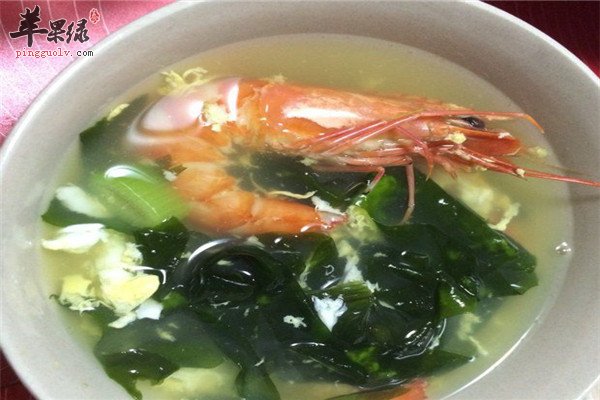 鲜虾海带汤——补钙补肾排除毒素