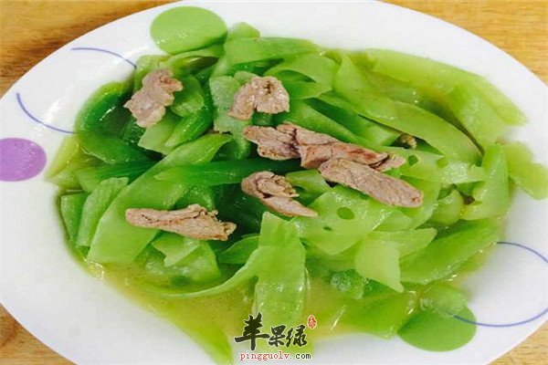 莴笋炒肉片—滋阴补肾清热解毒