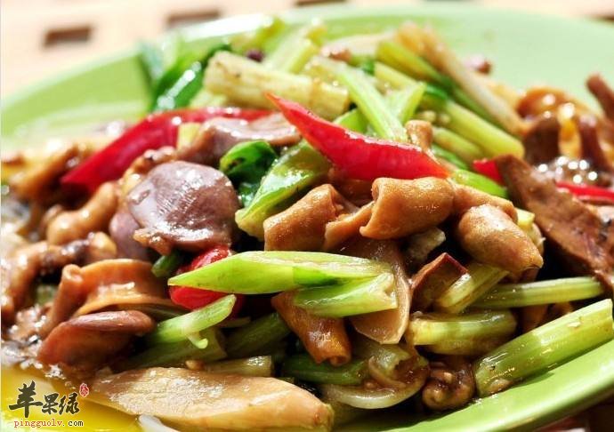 香芹炒鸡杂——清热解毒去燥