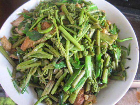 蕨菜炒肉——延缓衰老促进胃肠