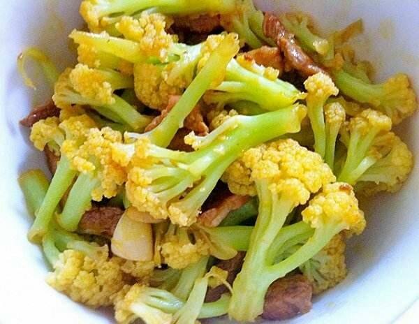 花菜炒肉——增强免疫力保护肝脏