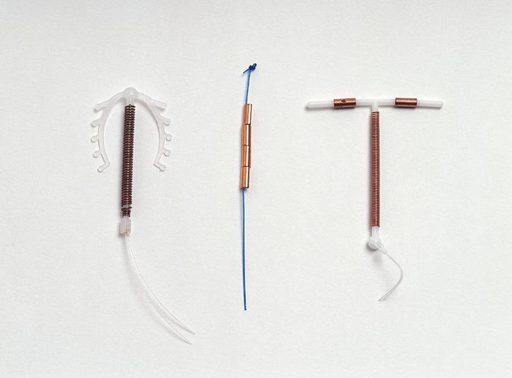3,释放 止血药物的宫内节育器:这种节育器可以让安装避孕环后月经量