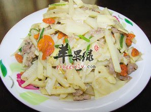 枸杞春笋肉丝