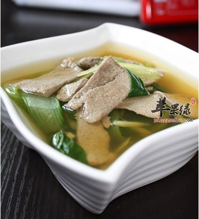 大白菜猪肝汤
