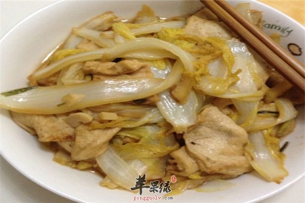 娃娃菜燉豆腐——緩解疲勞