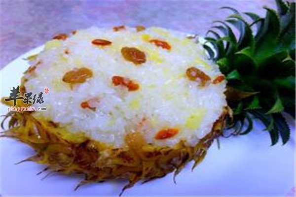 四川酒席菠萝蒸糯米饭图片