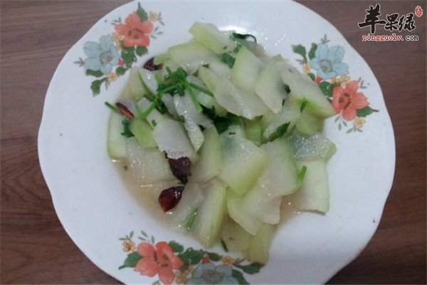 素炒冬瓜——清熱利尿開胃消食