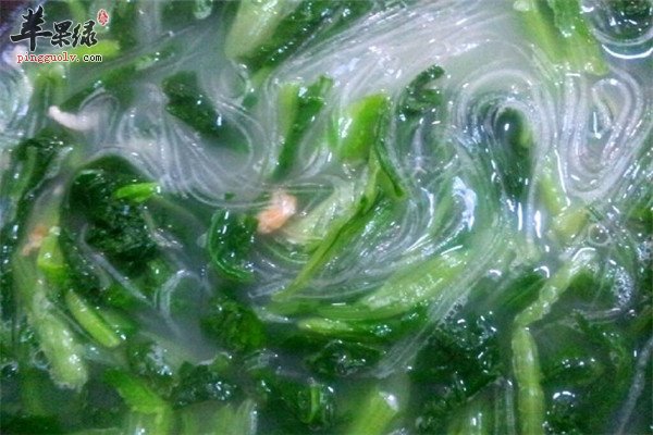 粉丝油菜汤——清热通便抗衰老