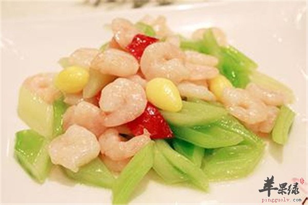 银杏炒鲜虾——开胃消食降低胆固醇