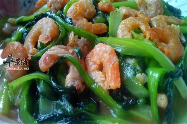 虾米拌油菜——增强骨质预防便秘