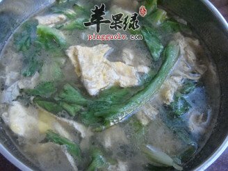 生菜蛋花汤——通肠润便排毒养颜