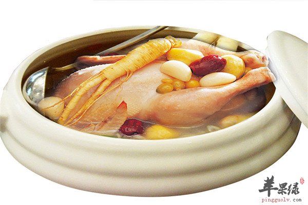 人参炖老母鸡——缓解神经衰弱强体质